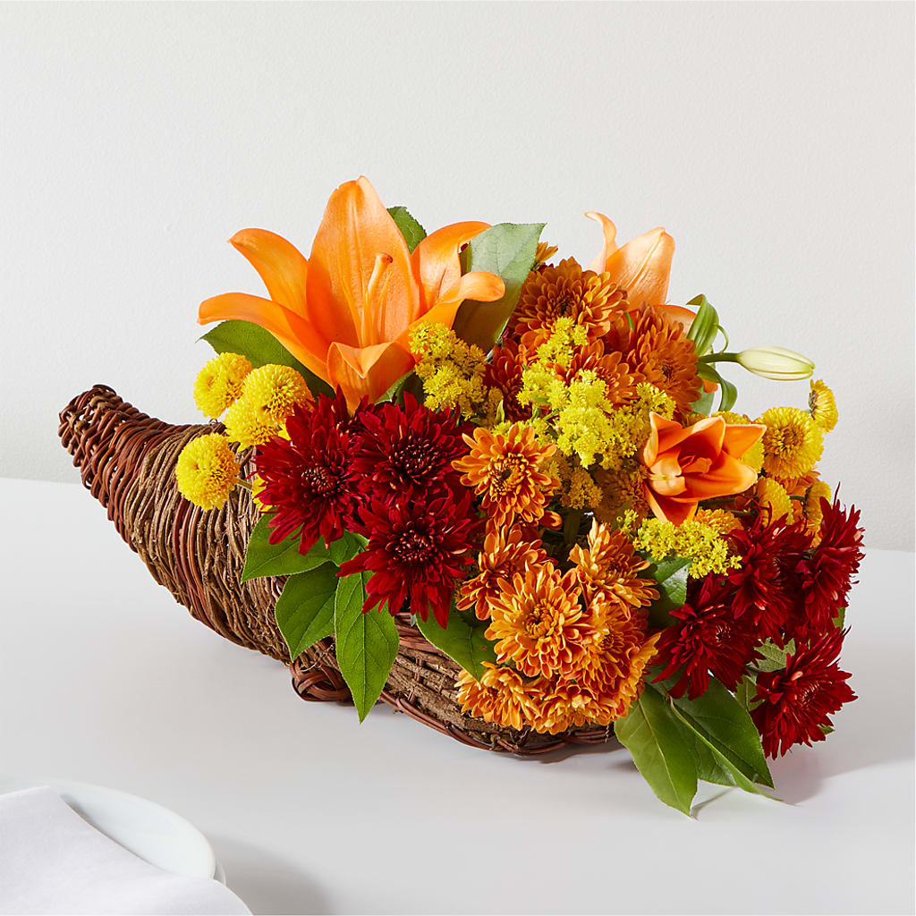 Bouquet of Blessings Cornucopia – Rosewood Flower Shop, Humble TX