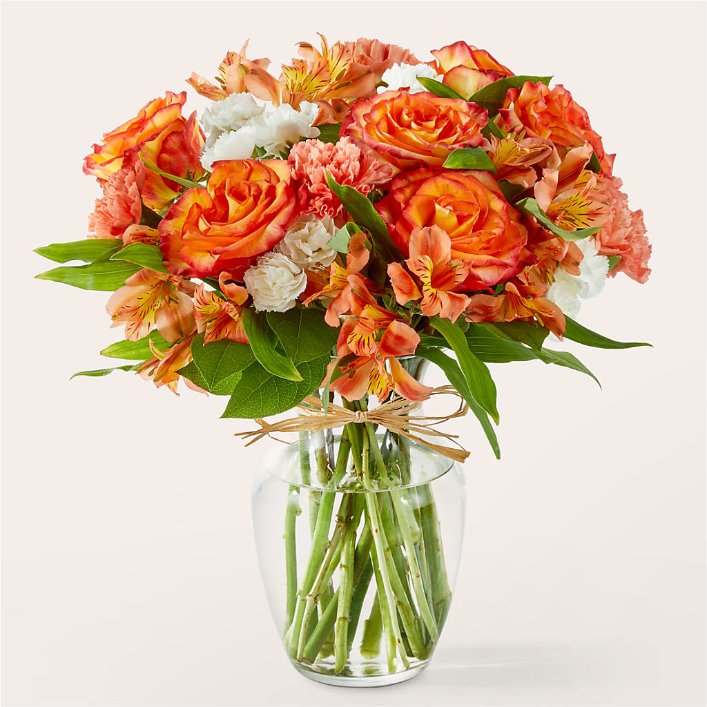 Apricot Glow Bouquet – Rosewood Flower Shop, Humble TX