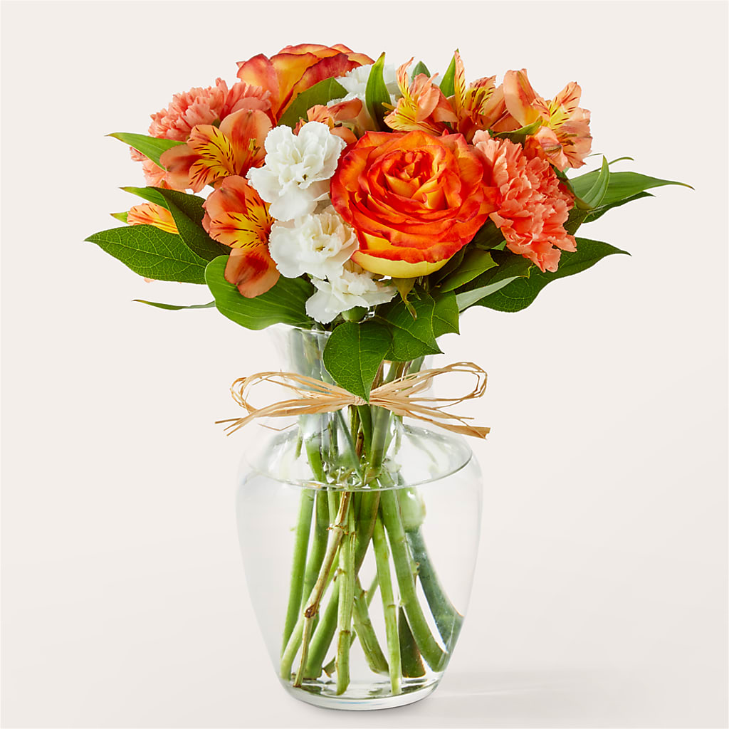 Apricot Glow Bouquet – Rosewood Flower Shop, Humble TX