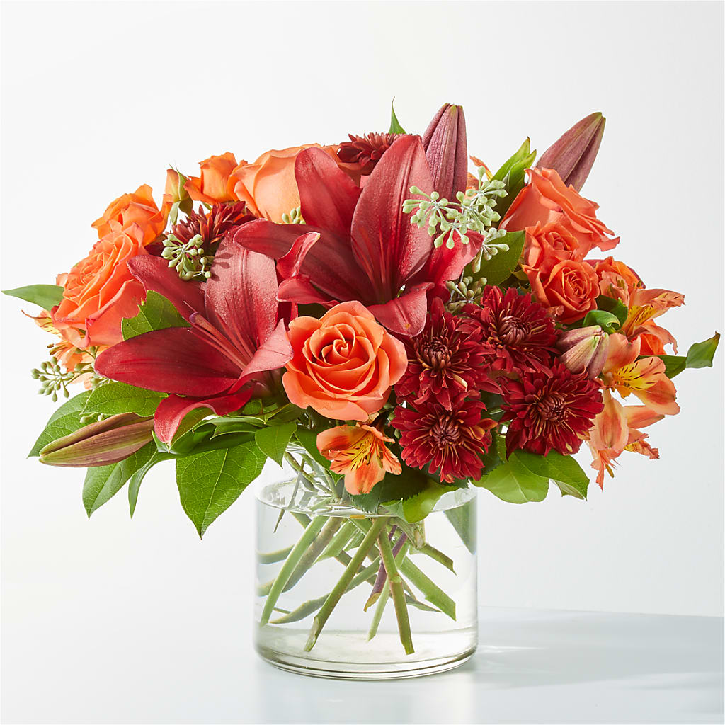 Crimson Leaves Bouquet – Rosewood Flower Shop, Humble TX