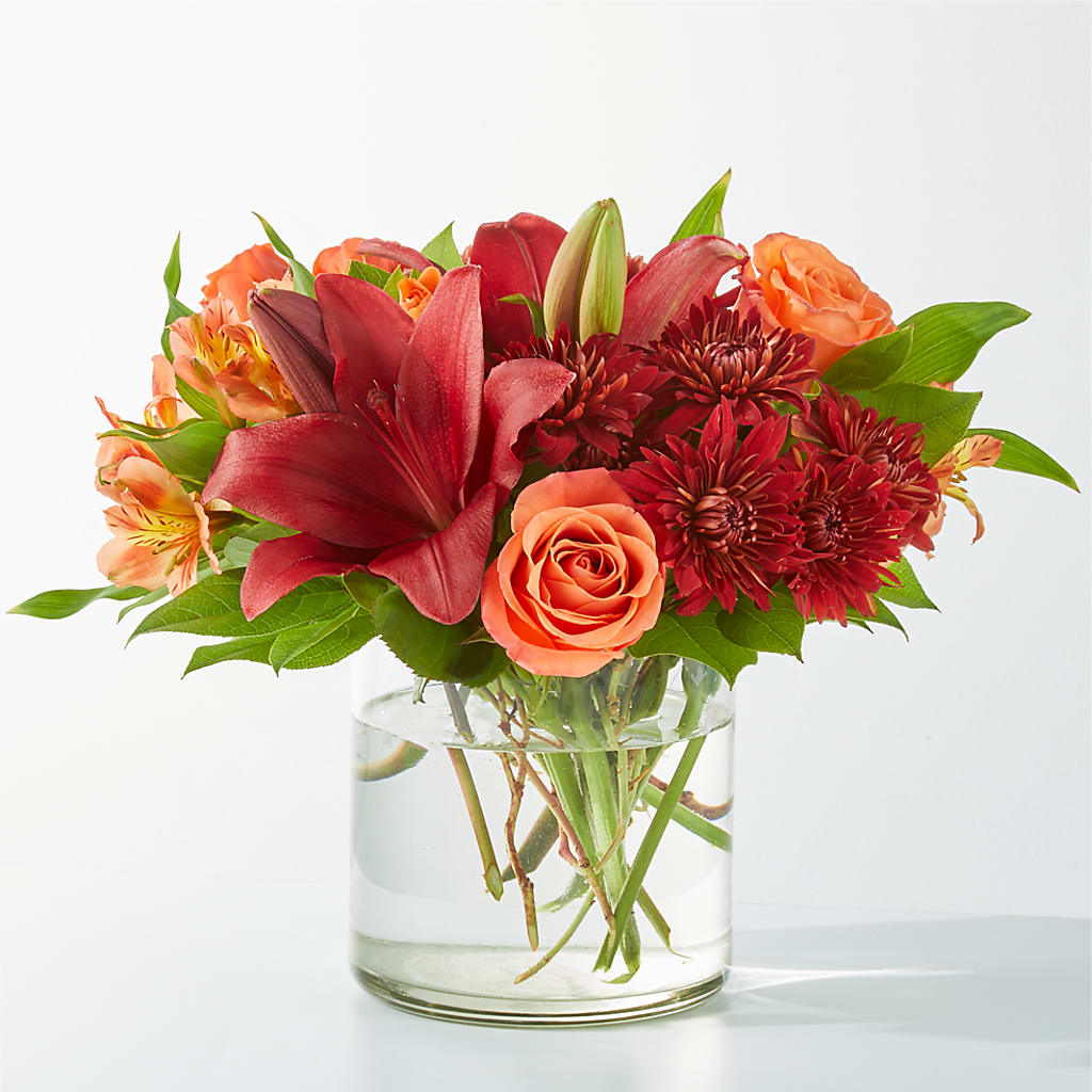 Crimson Leaves Bouquet – Rosewood Flower Shop, Humble TX