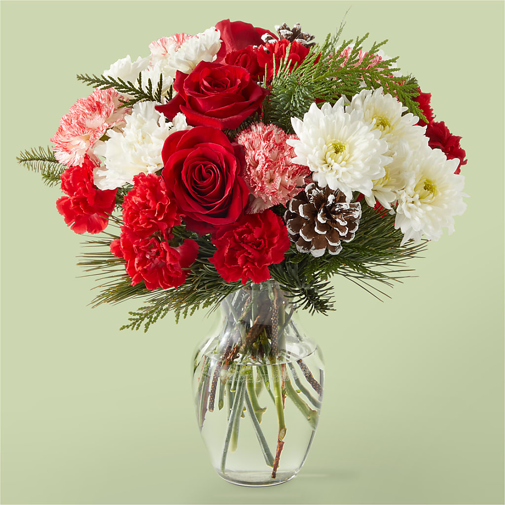 Candy Cane Lane Bouquet – Rosewood Flower Shop, Humble TX