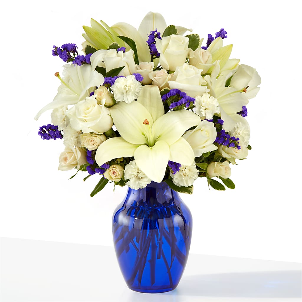 Sapphire Rush Bouquet – Rosewood Flower Shop, Humble TX