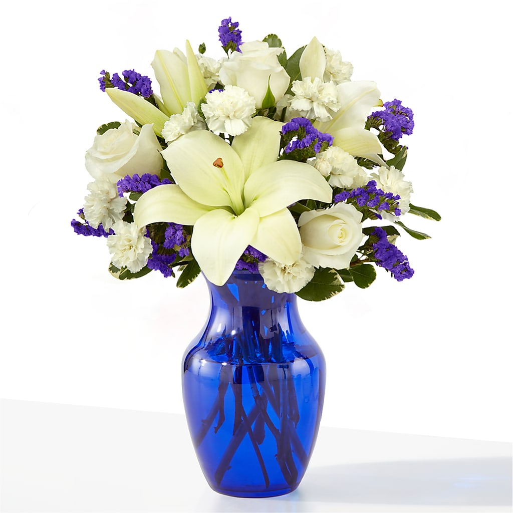 Sapphire Rush Bouquet – Rosewood Flower Shop, Humble TX