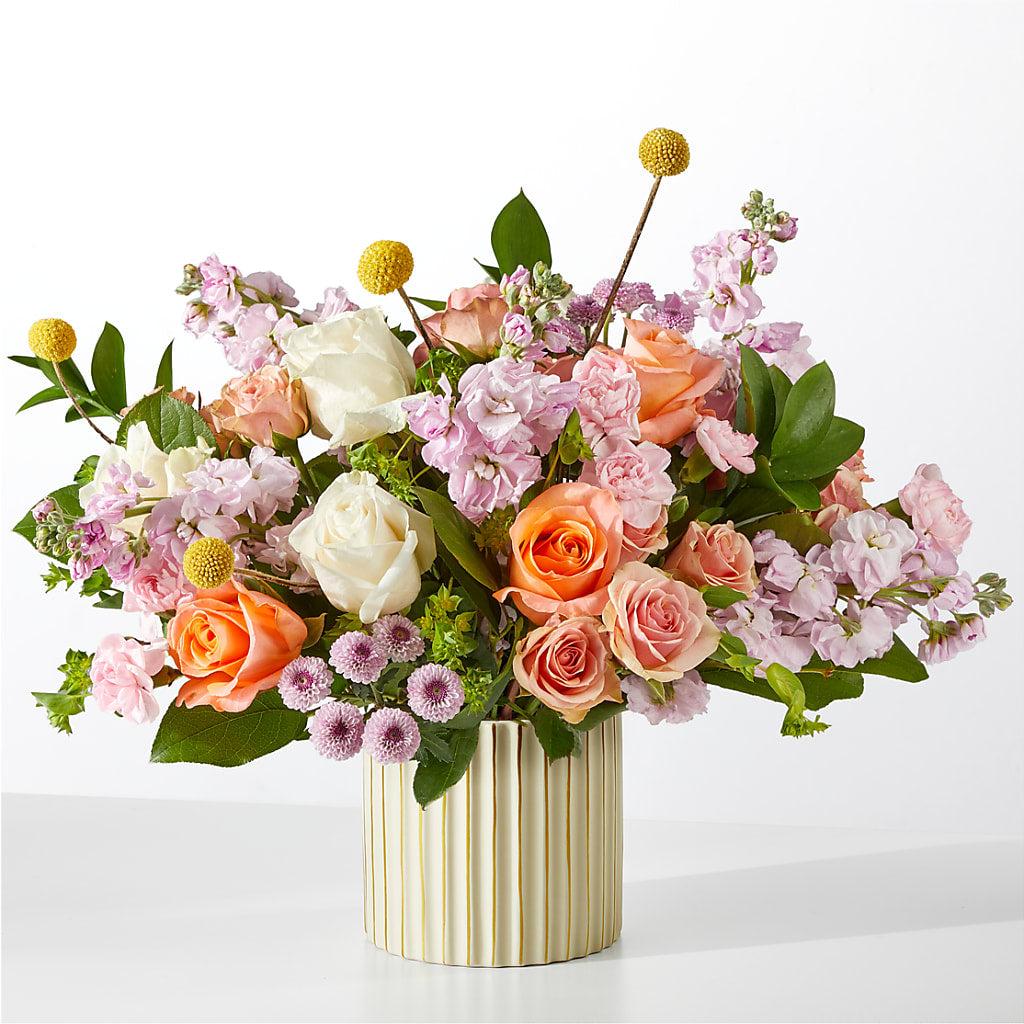 French Market Bouquet with Ivory Vase – Rosewood Flower Shop, Humble TX
