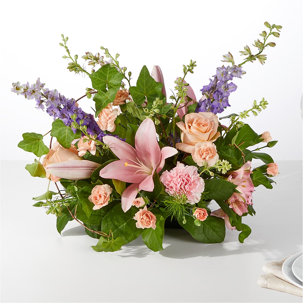 Blossom Time Centerpiece – Rosewood Flower Shop, Humble TX