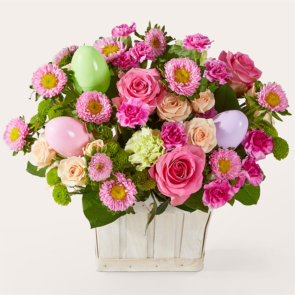 Get Eggcited Basket – Rosewood Flower Shop, Humble TX