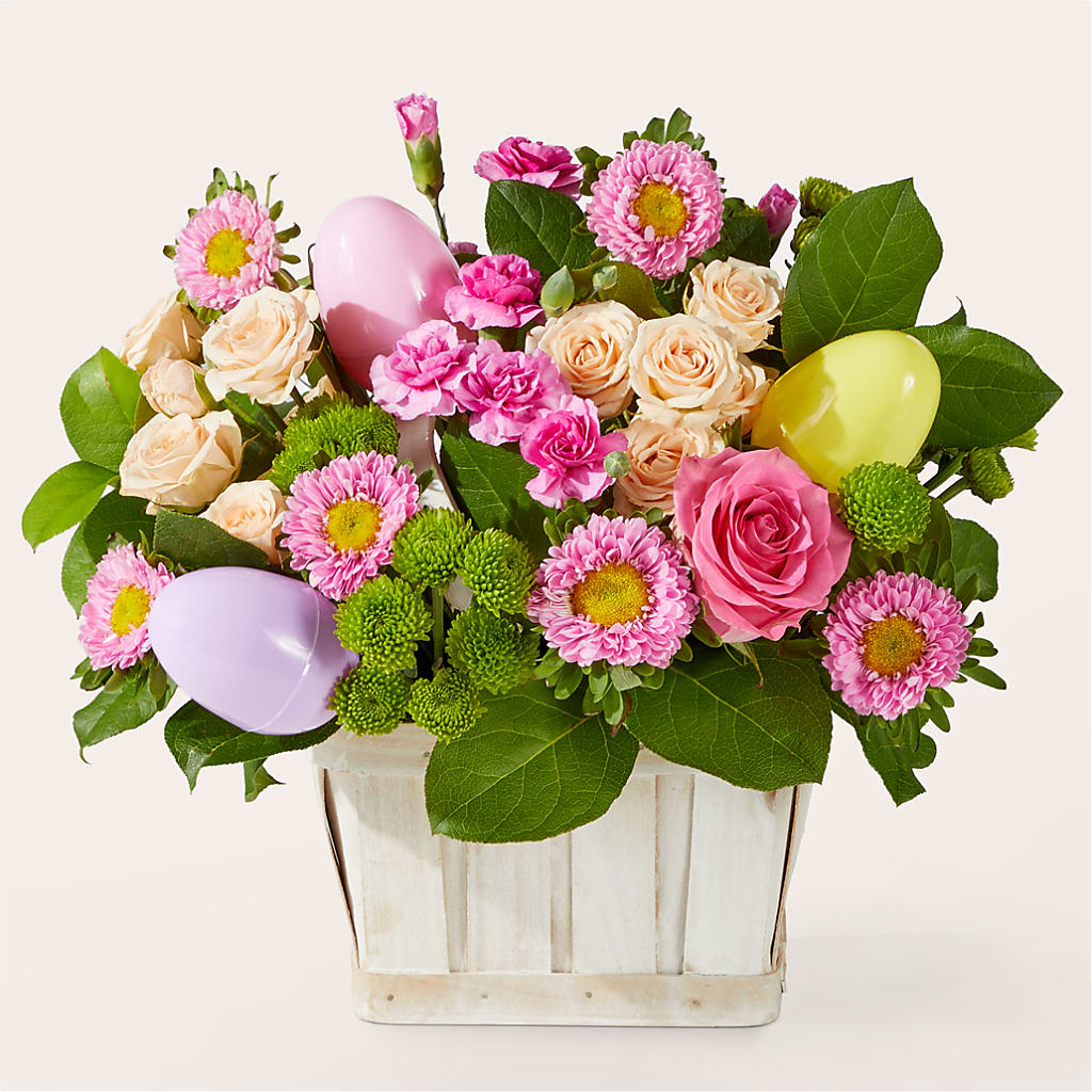 Get Eggcited Basket – Rosewood Flower Shop, Humble TX