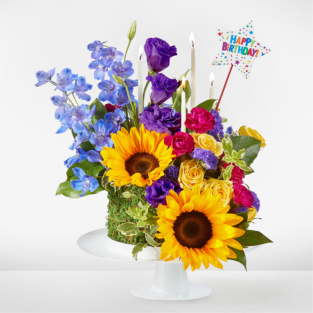 Star of the Day Floral Cake – Rosewood Flower Shop, Humble TX