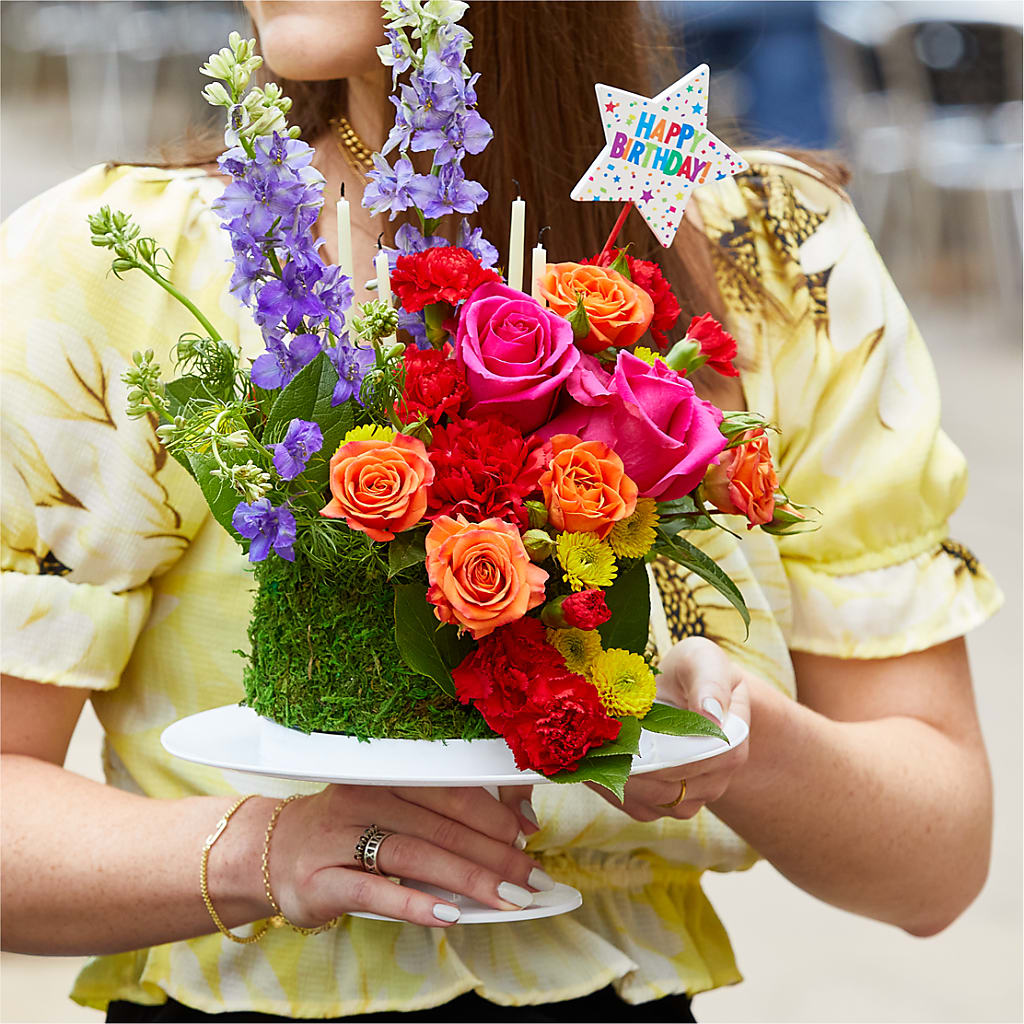 Best Year Yet Floral Cake – Rosewood Flower Shop, Humble TX