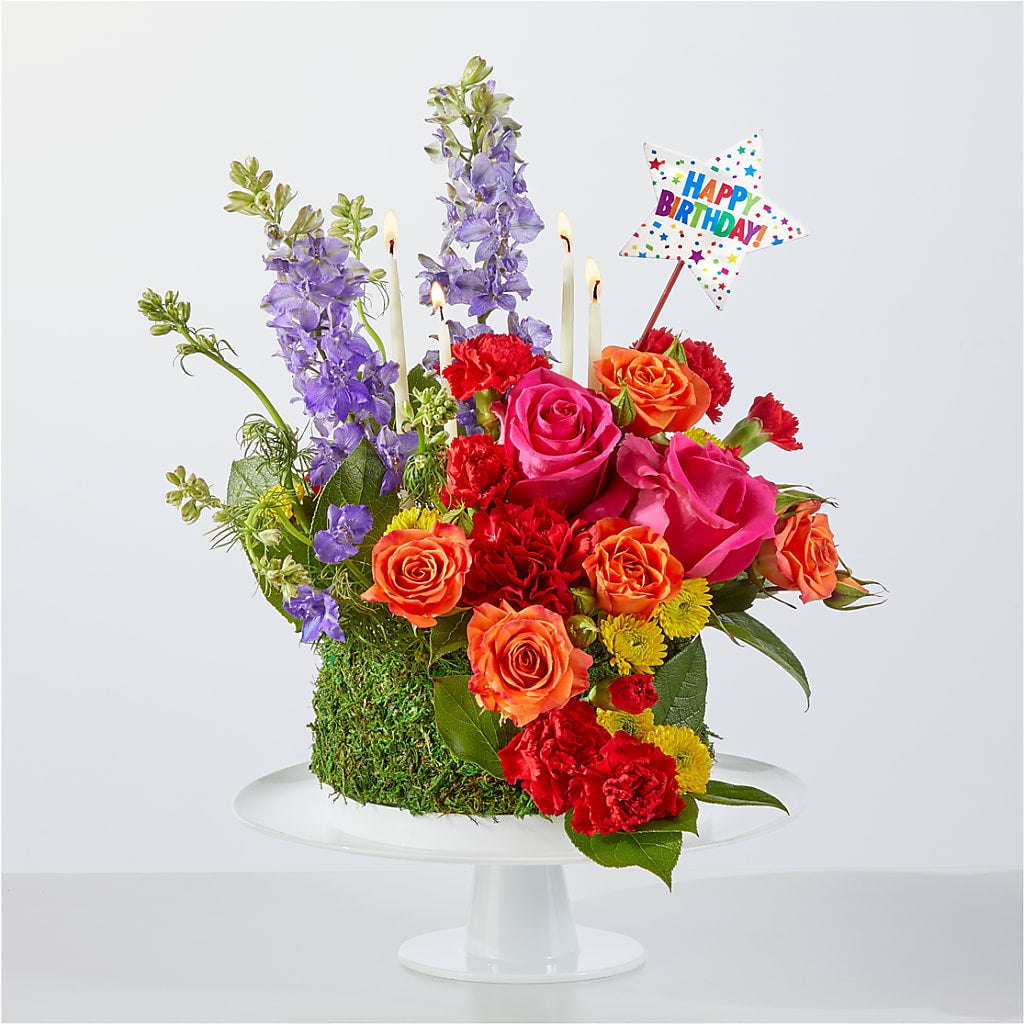 Best Year Yet Floral Cake – Rosewood Flower Shop, Humble TX