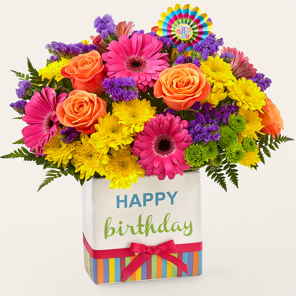 Birthday Brights Bouquet –  Rosewood Flower Shop, Humble TX