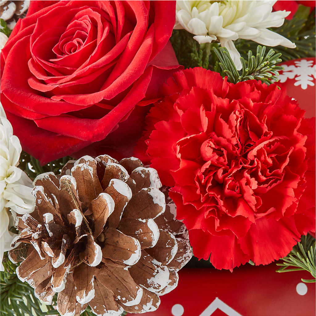 Christmas Village Ornament –  Rosewood Flower Shop, Humble TX