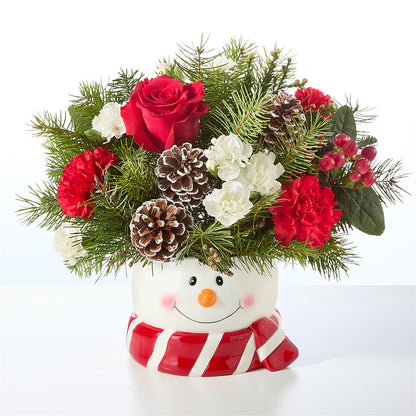 Jolly Snowman Bouquet –  Rosewood Flower Shop, Humble TX