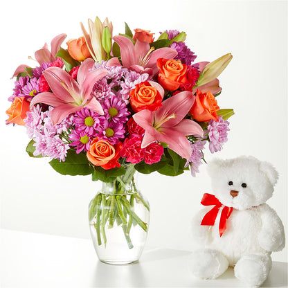 One and Only Bouquet and Bear Bundle –  Rosewood Flower Shop, Humble TX