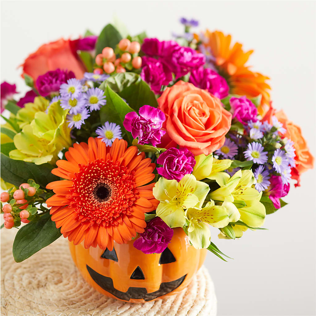 Tricks & Treats Pumpkin –  Rosewood Flower Shop, Humble TX
