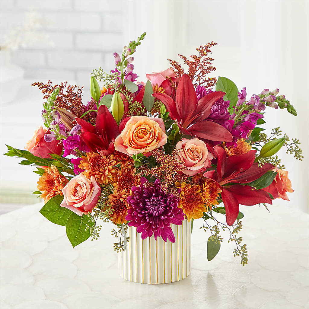 Burgundy Landscape Bouquet –  Rosewood Flower Shop, Humble TX