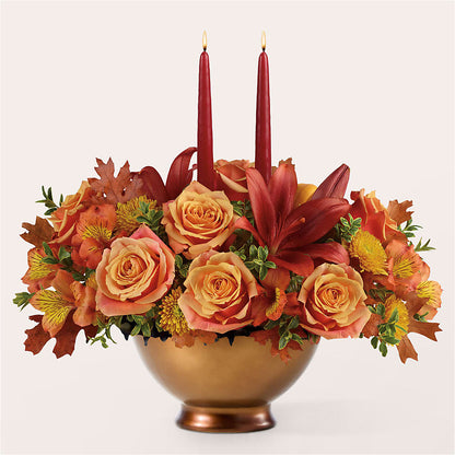 Harvest Table Centerpiece –  Rosewood Flower Shop, Humble TX