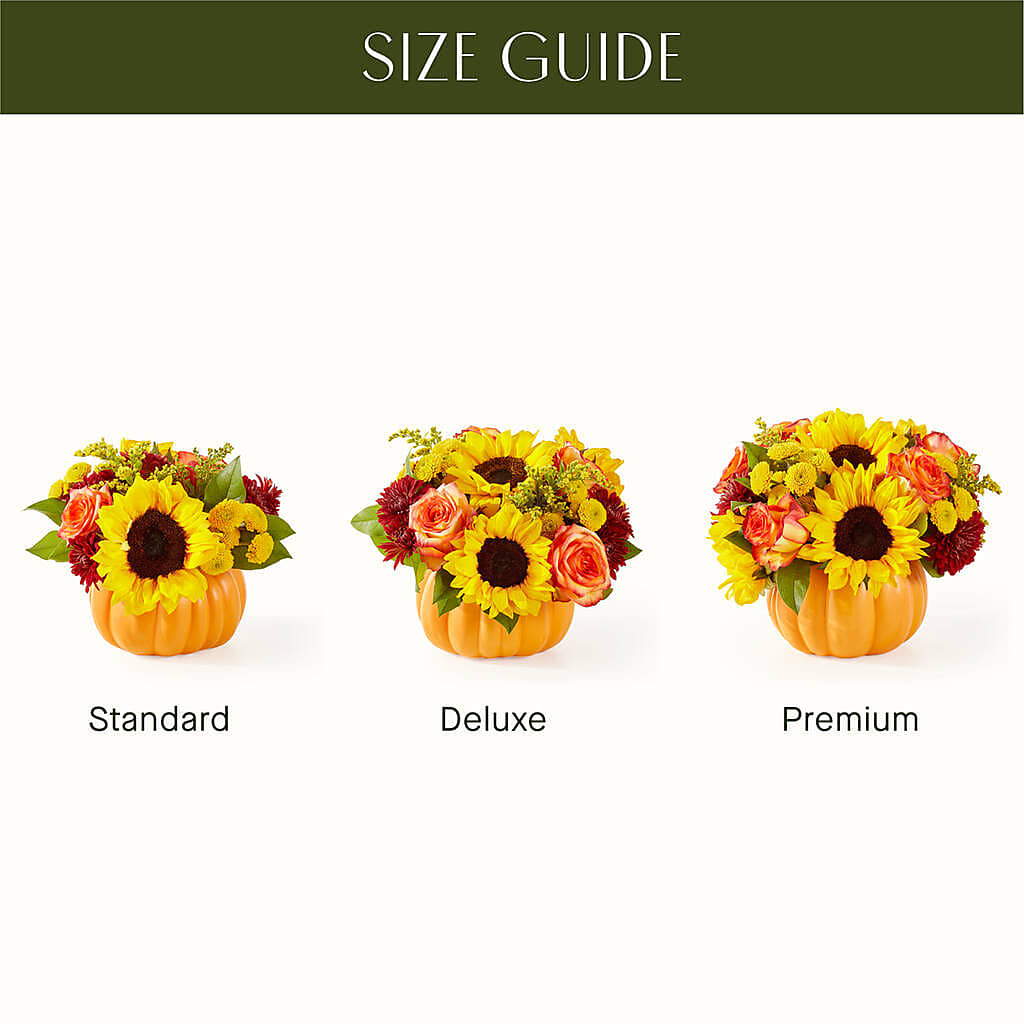 Golden Gourd Pumpkin Bouquet –  Rosewood Flower Shop, Humble TX