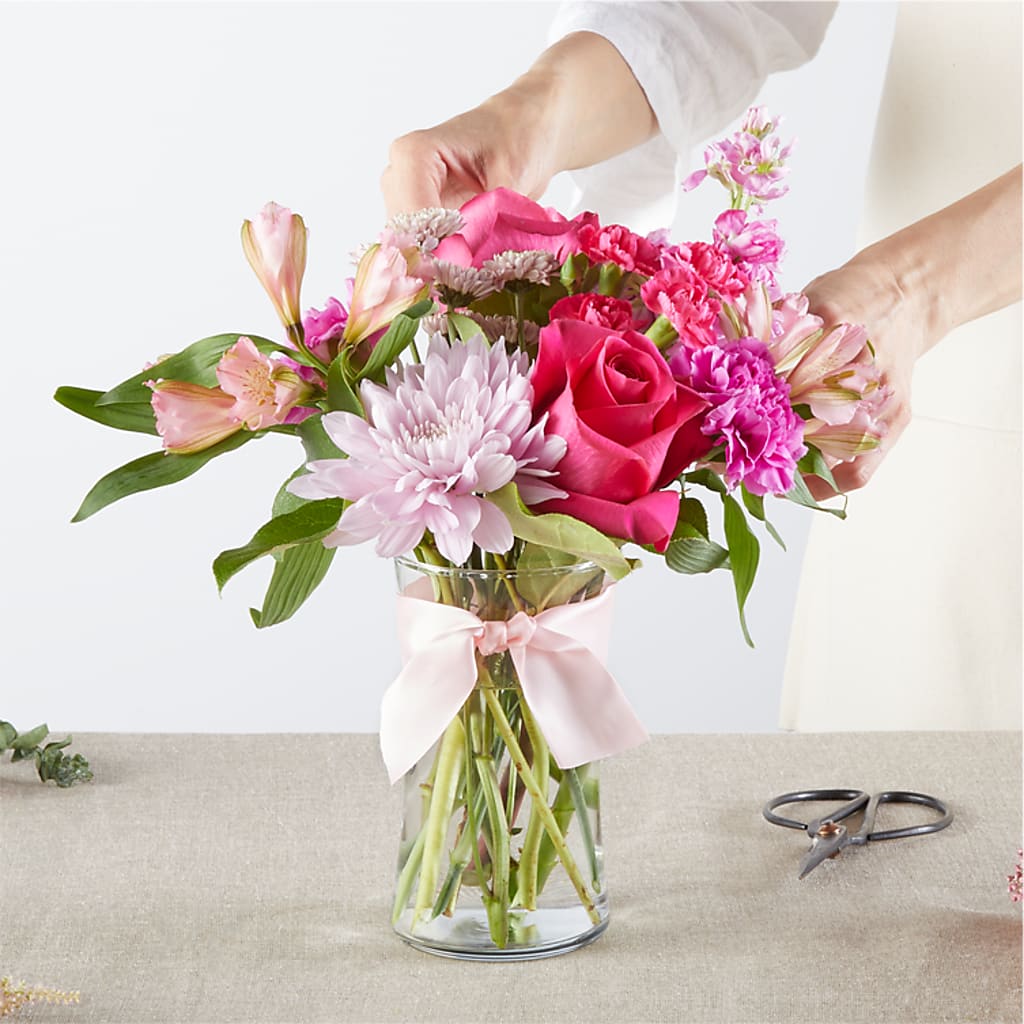Pink Ribbon - A Florist Original –  Rosewood Flower Shop, Humble TX