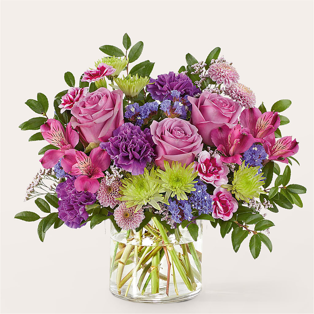 Glass Half Full Bouquet –  Rosewood Flower Shop, Humble TX