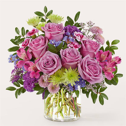 Glass Half Full Bouquet –  Rosewood Flower Shop, Humble TX