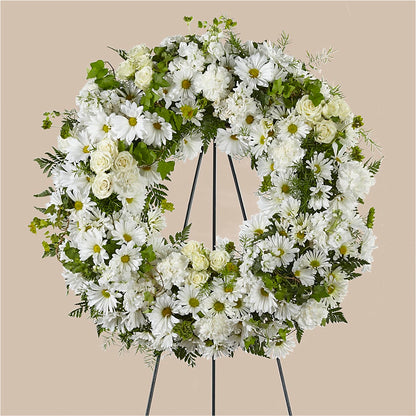 Faithful Wishes Wreath –  Rosewood Flower Shop, Humble TX