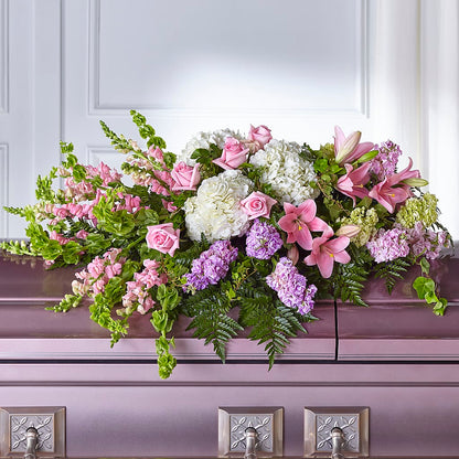 Life's Gratitude Casket Spray –  Rosewood Flower Shop, Humble TX