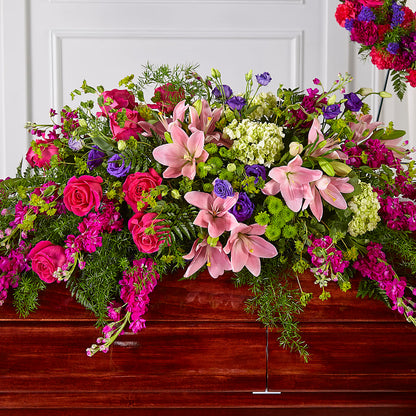 Radiant Tribute Casket Spray –  Rosewood Flower Shop, Humble TX