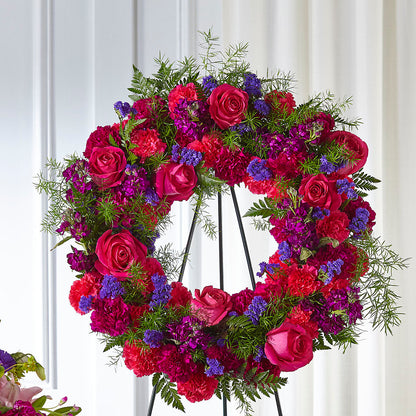 Calming Colors Wreath –  Rosewood Flower Shop, Humble TX