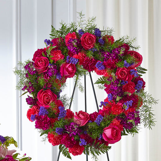 Calming Colors Wreath –  Rosewood Flower Shop, Humble TX