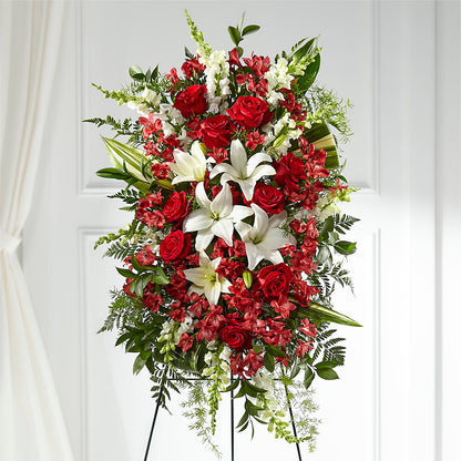 Everlasting Memory Standing Spray –  Rosewood Flower Shop, Humble TX