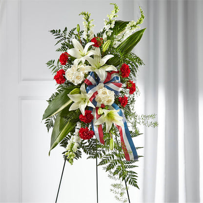 Stars of Life Standing Spray –  Rosewood Flower Shop, Humble TX