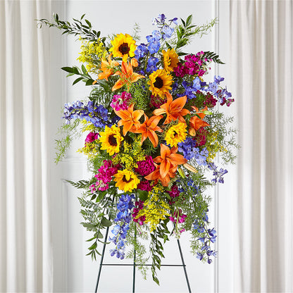 Sunlit Memories Standing Spray (Standard) –  Rosewood Flower Shop, Humble TX