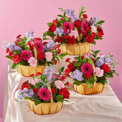 Pink Picnic Basket –  Rosewood Flower Shop, Humble TX