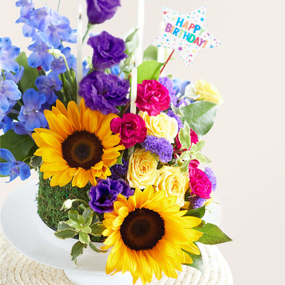 Star of the Day Floral Cake –  Rosewood Flower Shop, Humble TX