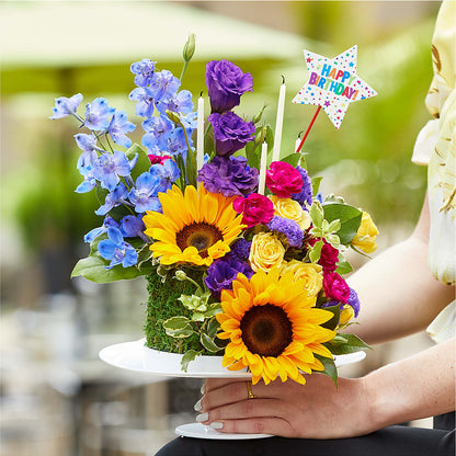 Star of the Day Floral Cake –  Rosewood Flower Shop, Humble TX