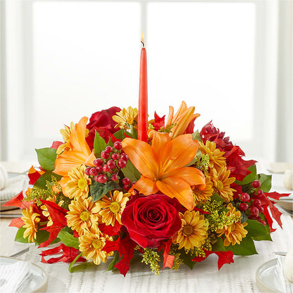 Autumn's Embrace Centerpiece –  Rosewood Flower Shop, Humble TX