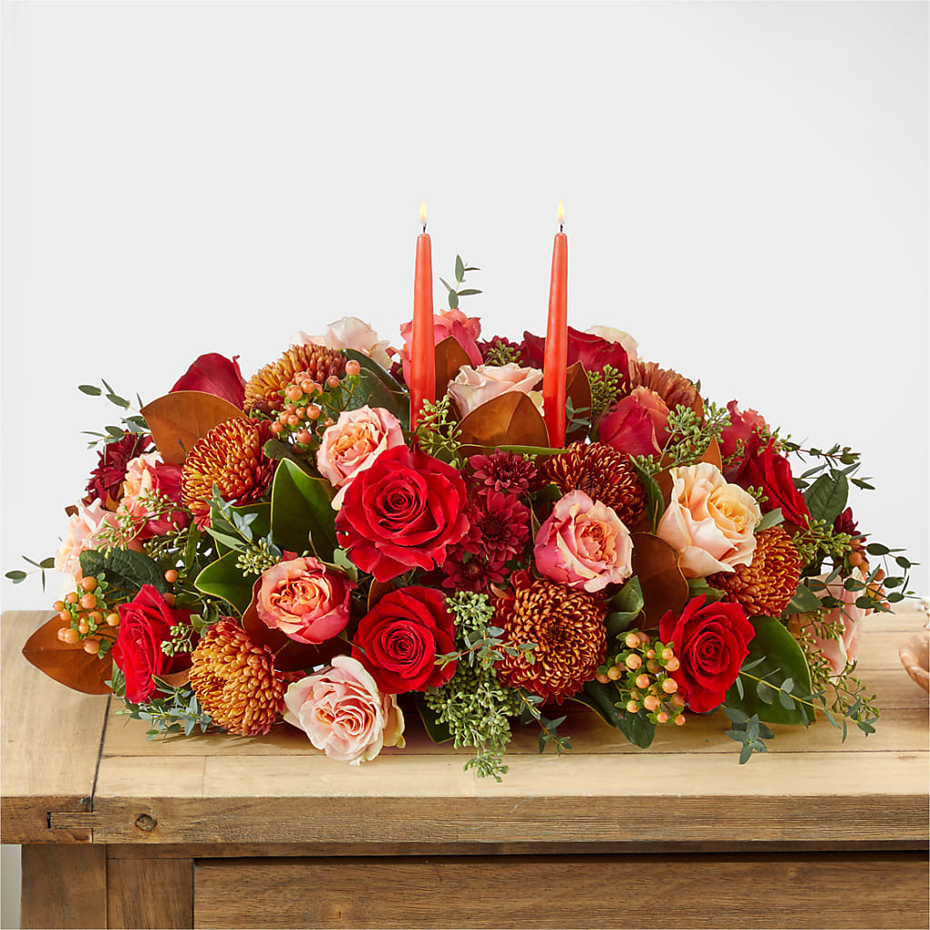 Gather Near Centerpiece –  Rosewood Flower Shop, Humble TX