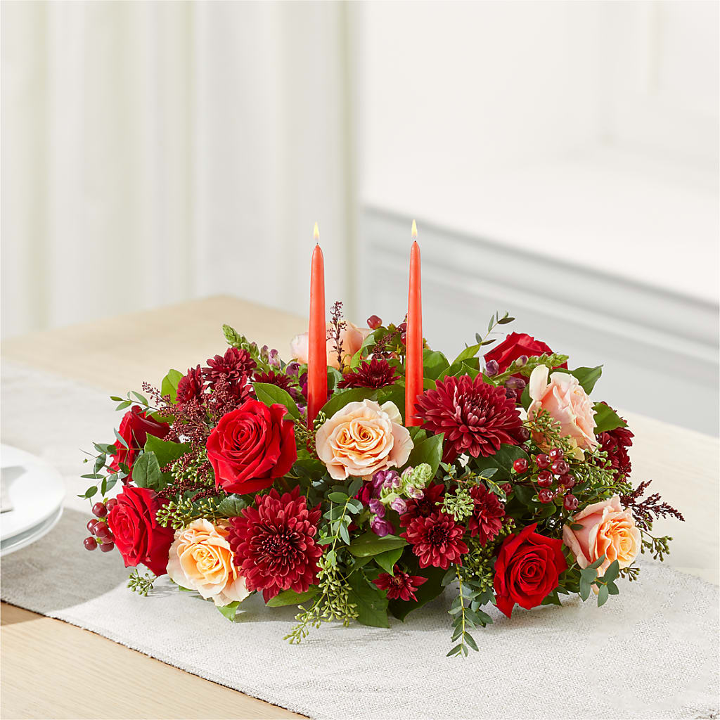 Most Thankful Centerpiece –  Rosewood Flower Shop, Humble TX