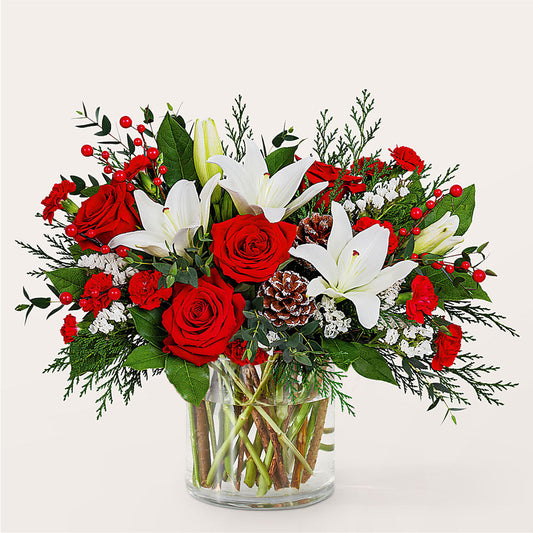 Best in Snow Bouquet –  Rosewood Flower Shop, Humble TX