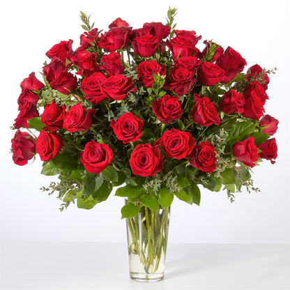 Forever Yours Fifty Stem Red Rose Bouquet –  Rosewood Flower Shop, Humble TX