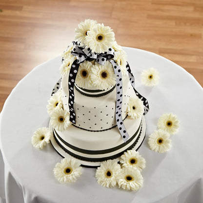 Simple Sophistication Cake Décor –  Rosewood Flower Shop, Humble TX