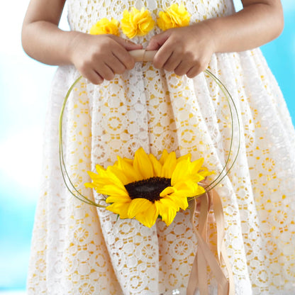 Sweet Sunshine Flower Girl Bouquet –  Rosewood Flower Shop, Humble TX