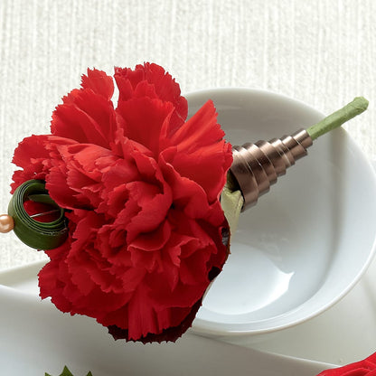 Red Carnation Boutonniere –  Rosewood Flower Shop, Humble TX